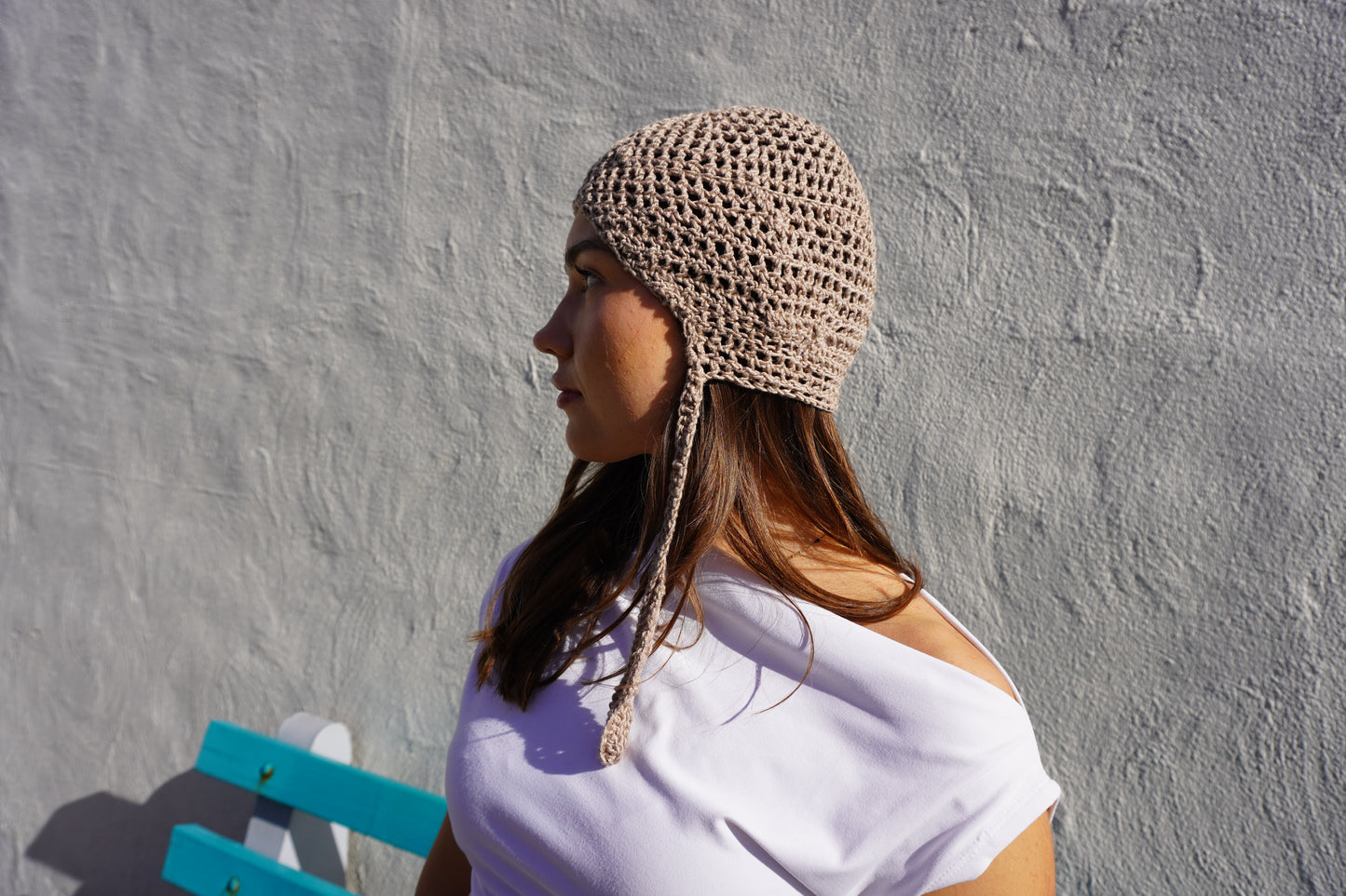 Neutral Crochet Cap