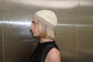 Cream Crochet Skull Cap