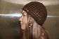 Brown Crochet Skull Cap