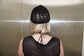 Chain Mail Black Crochet Cap