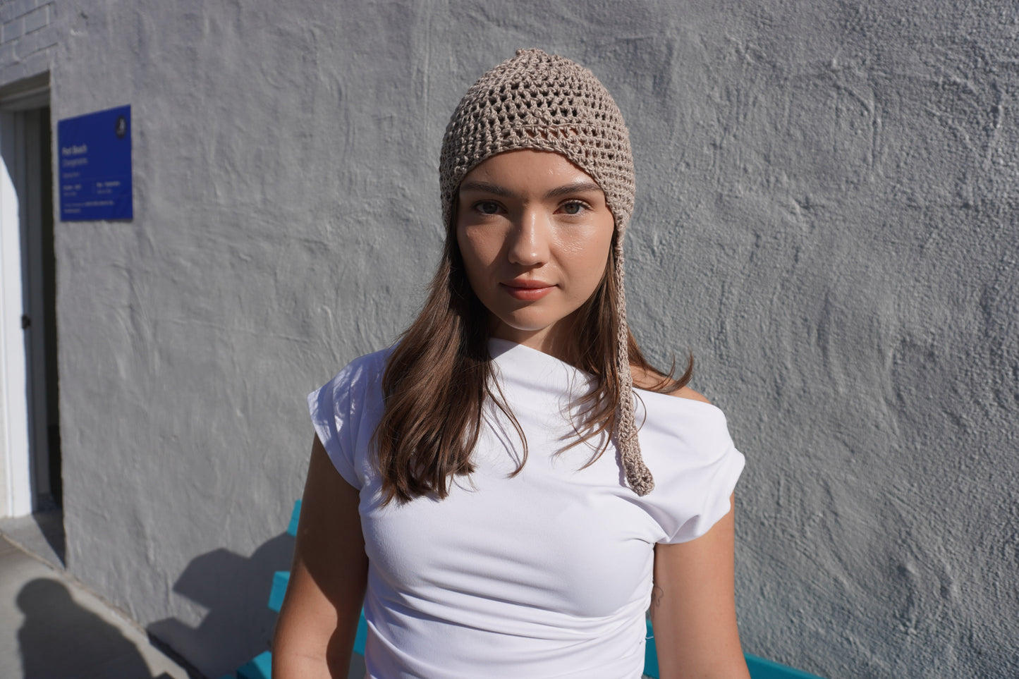 Neutral Crochet Cap